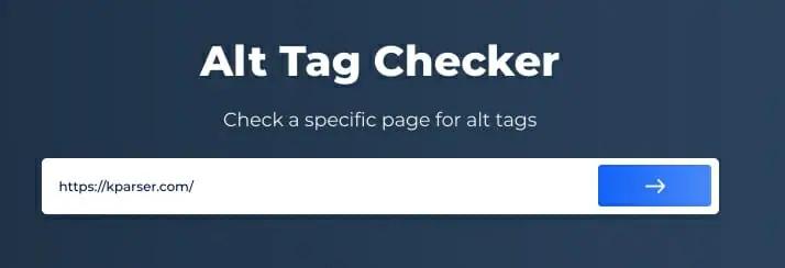 Imagem alt tags checker