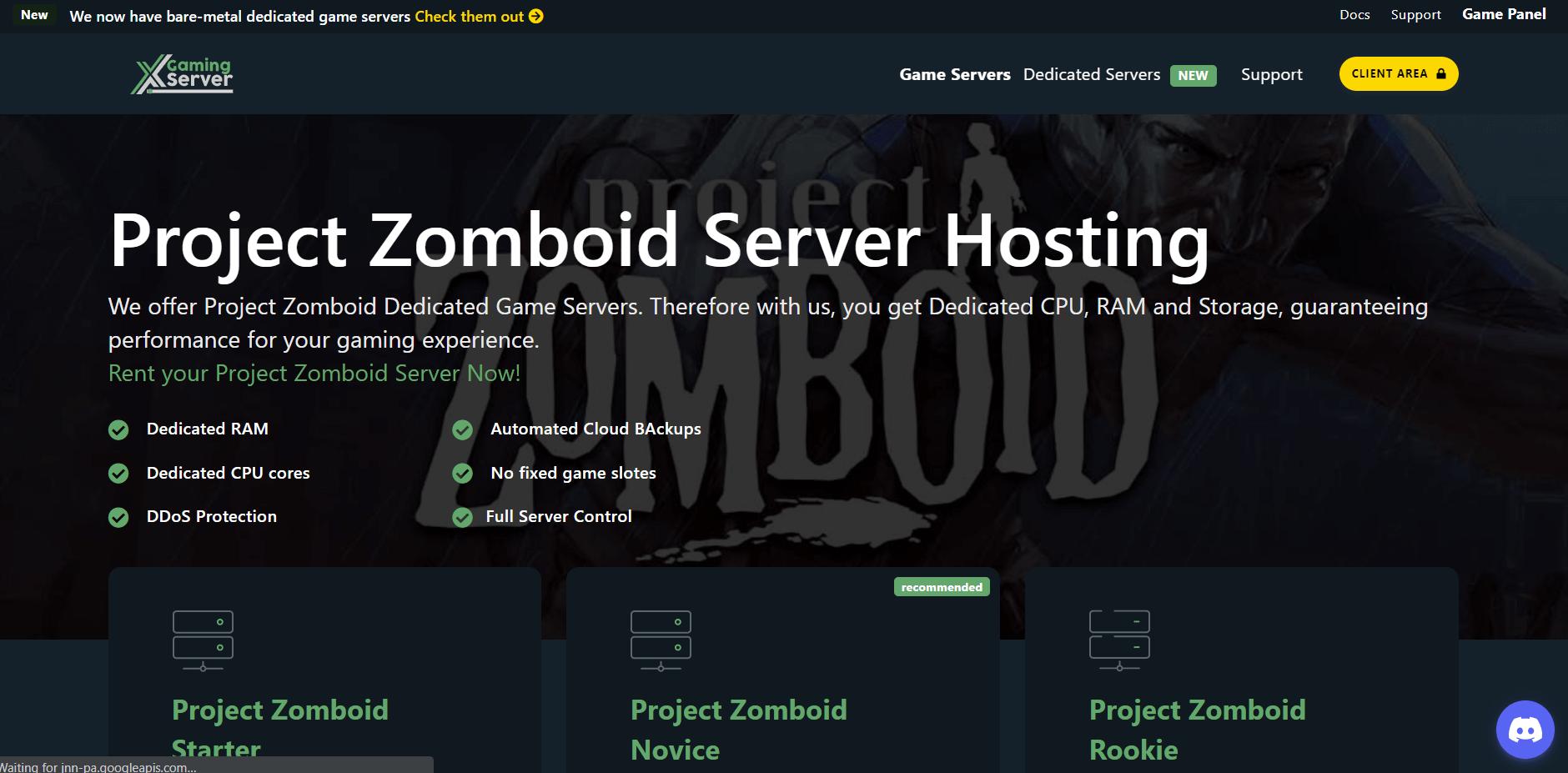 Project Zomboid Xgaminserver