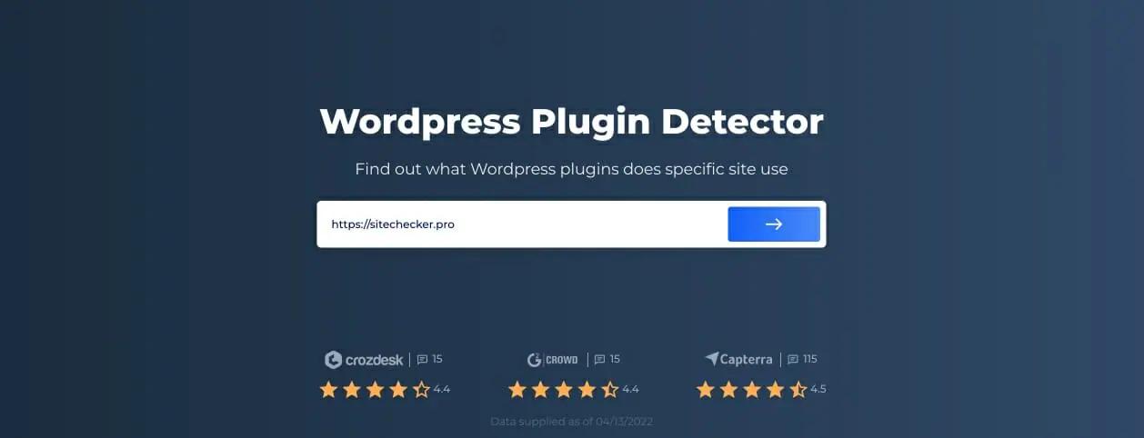 Sitecheckers WordPress Plugin Checker - erkennt WordPress-Themes auf WordPress-Websites