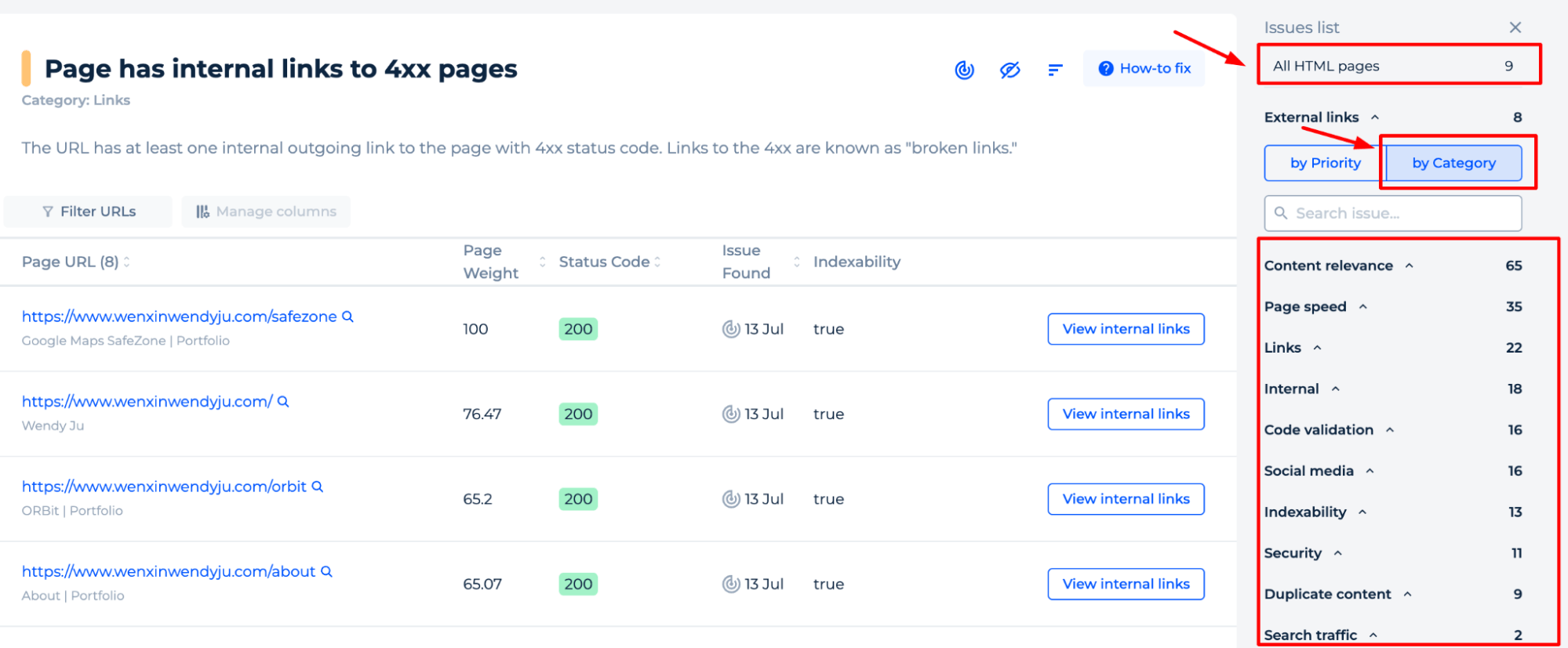 4xx Seiten Alle HTML-Seiten