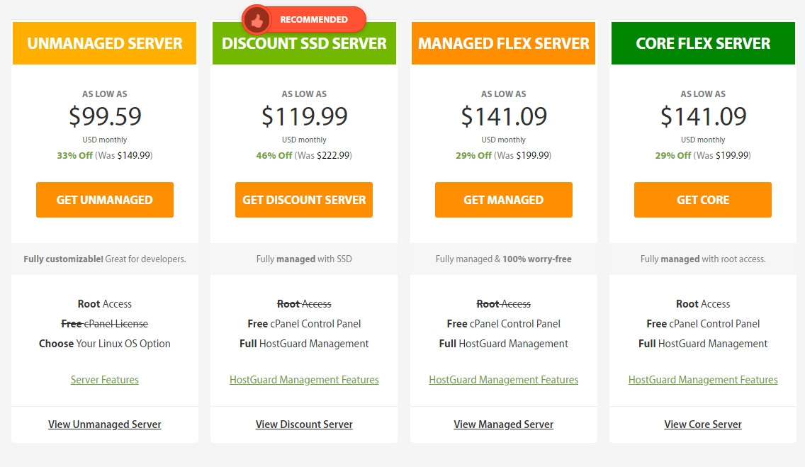 A2Hosting Dedicated Server hosting