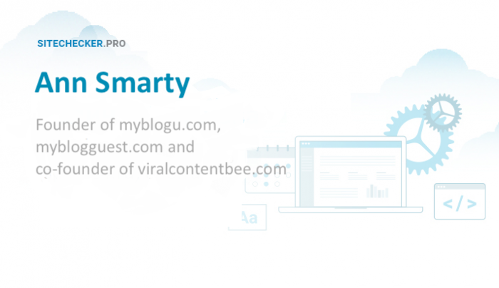 Ann Smarty: about ViralContentBee, MyBlogU, MyBlogGuest & SEOsmarty