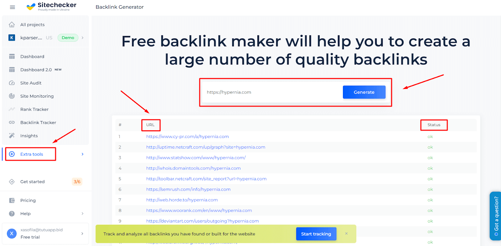 free backlink generator