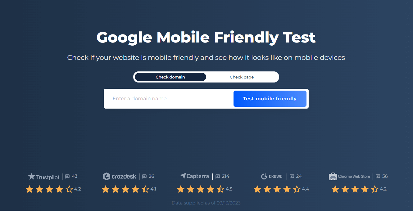 google mobile friendly