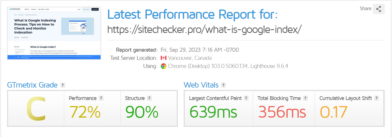 Gtmetrix Test