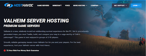 Host Havoc premium Valheim server hosting