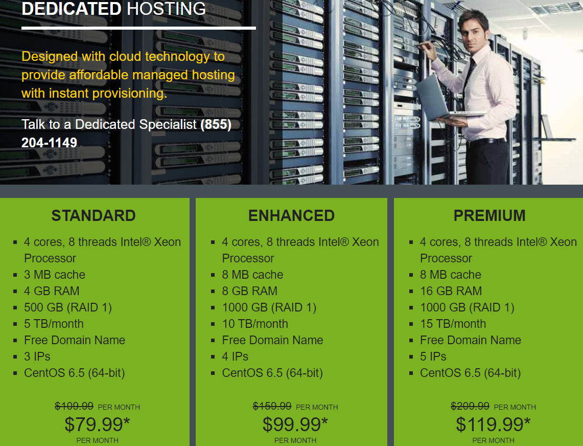 HostMonster Dedicated Hosting