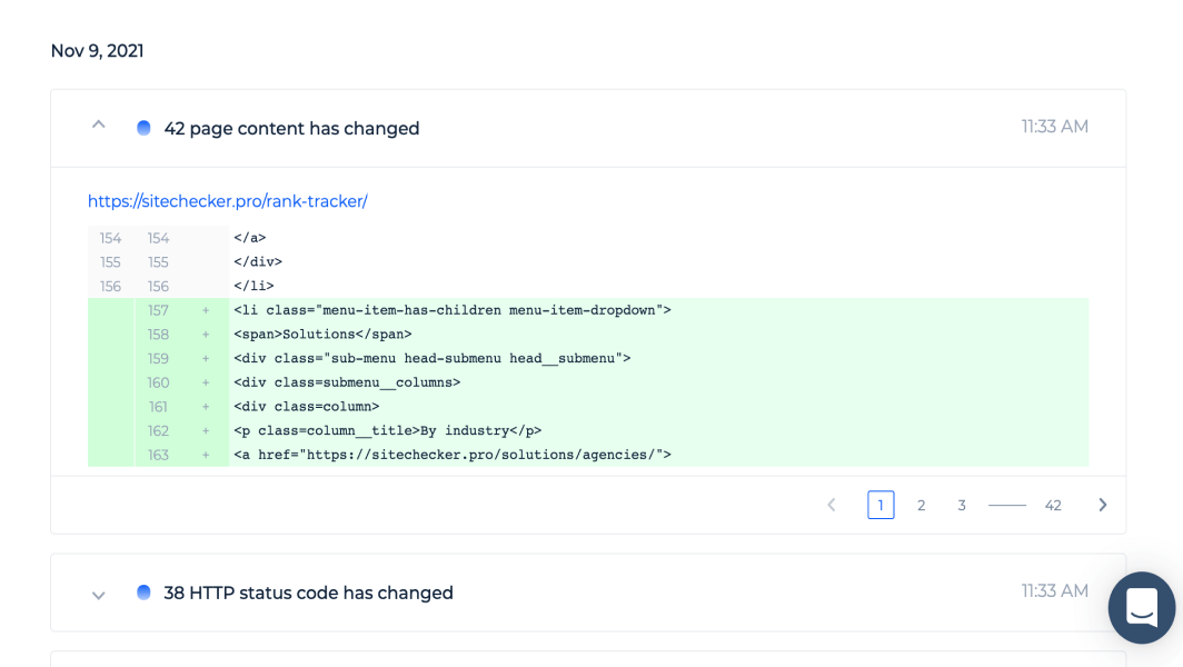 Web application for automated content monitoring.