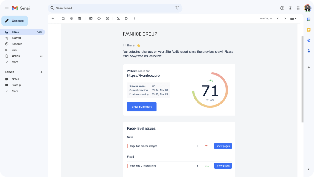 dashboard for seo companies