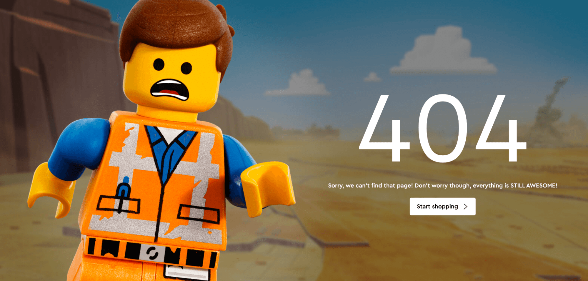 Lego 404 Page