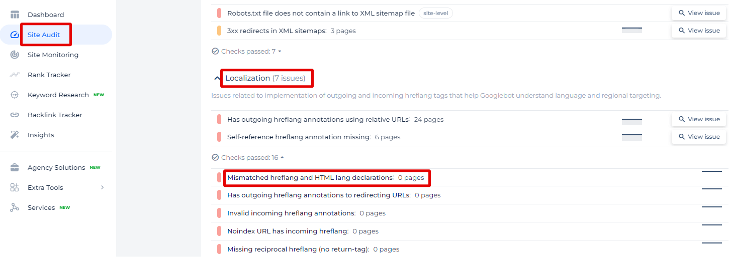 Mismatched Hreflang and Lang Attributes Issue