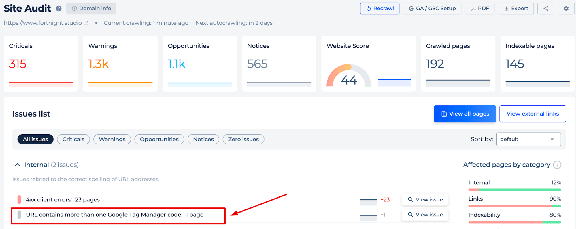 Más de un código GTM