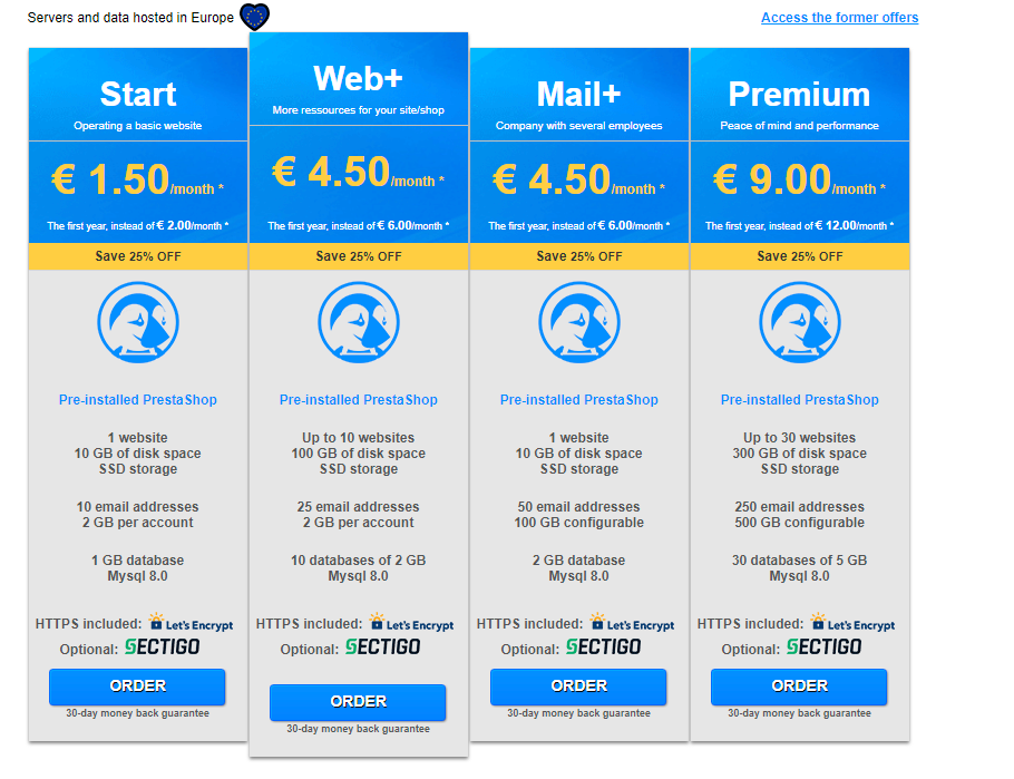 Netim Presta Shop Hosting