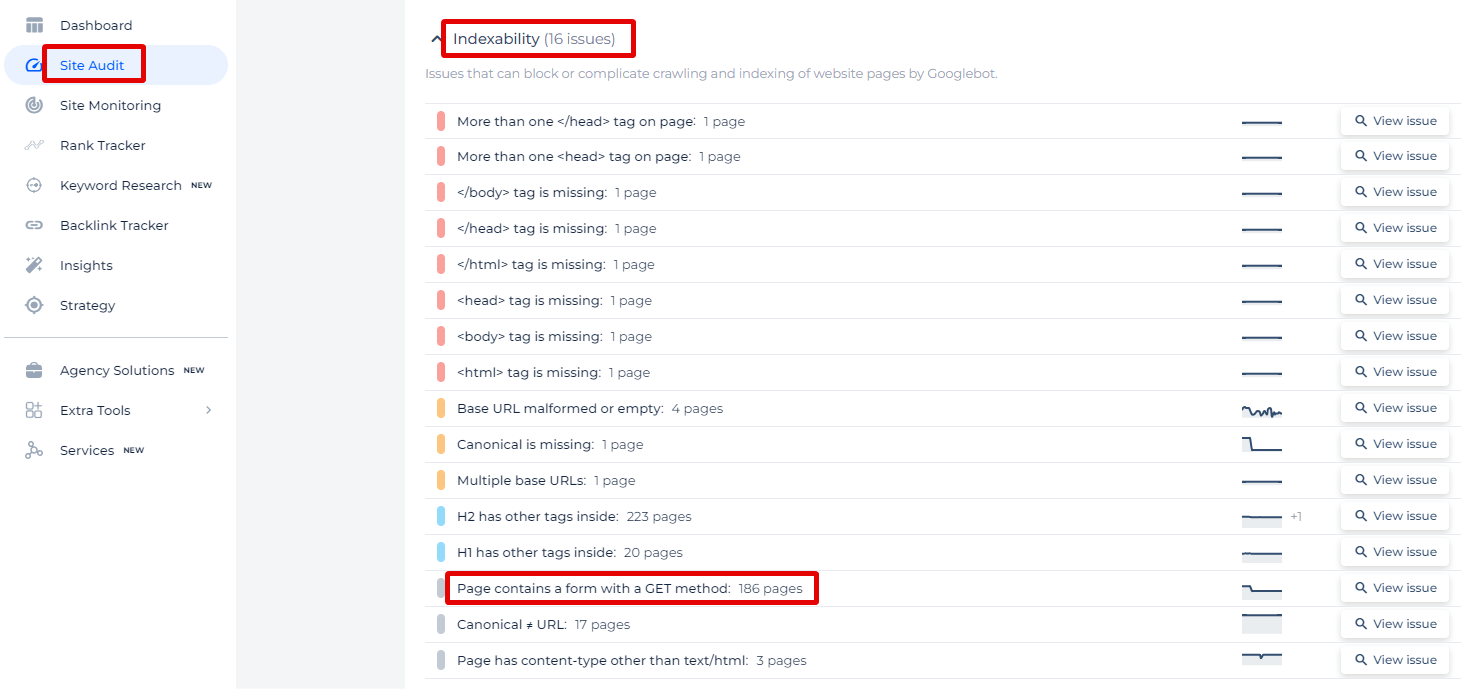 Page Contains Form GET Method Issue