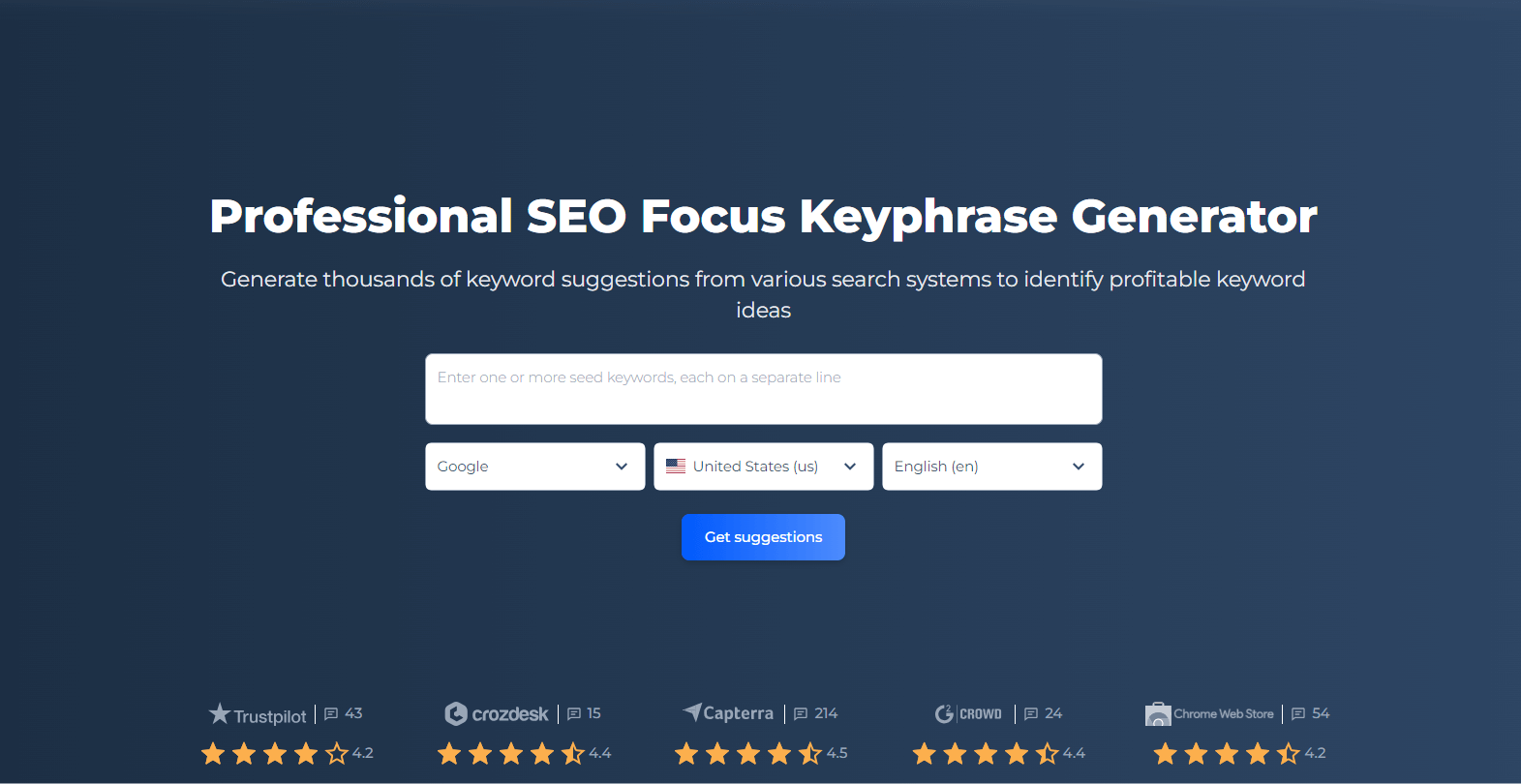 Генератор ключевых фраз SEO Focus