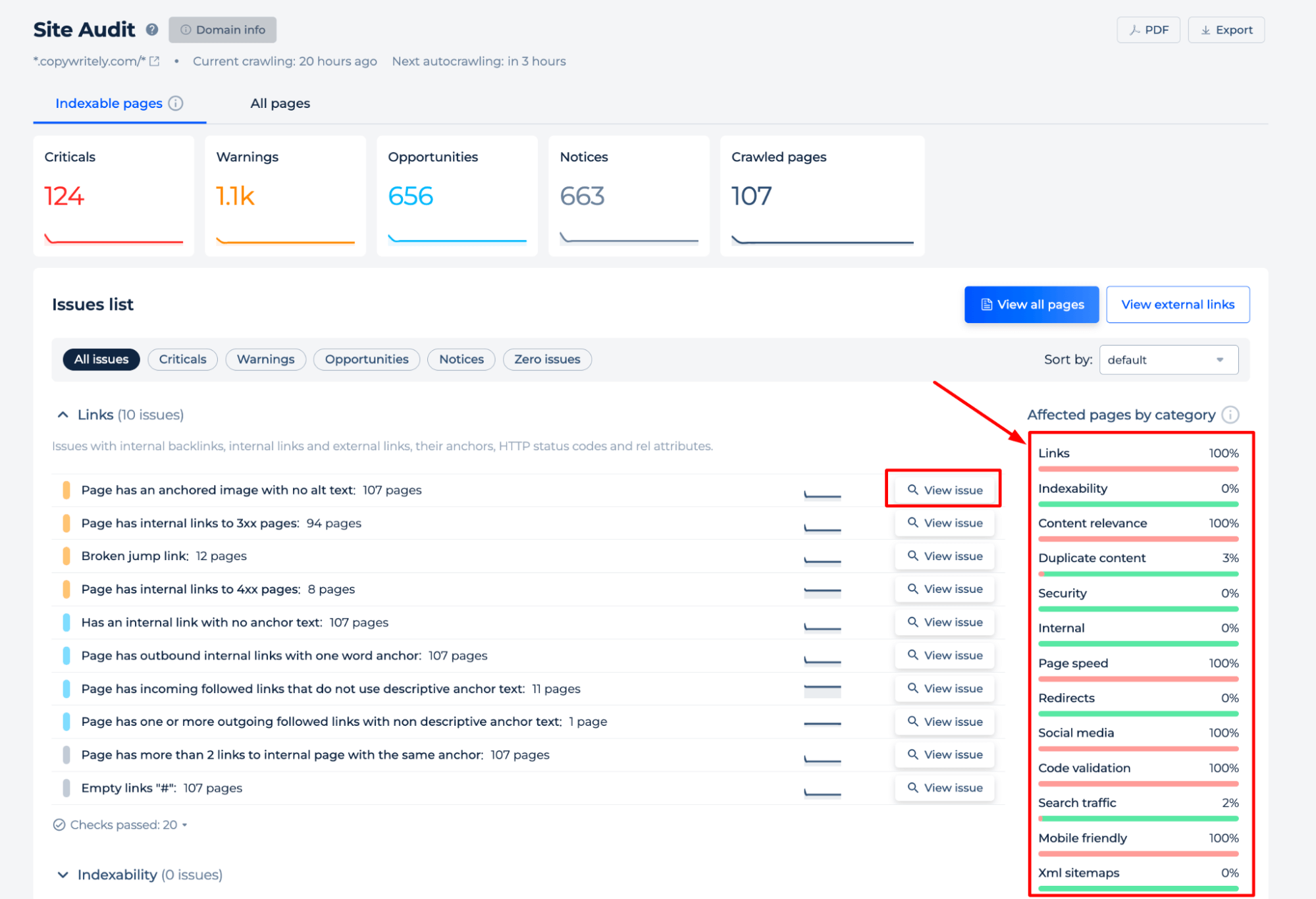 Site Audit Issues