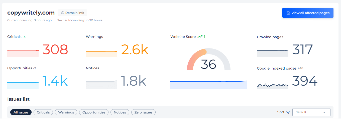 site audit tool