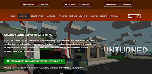 Unturned server hosting