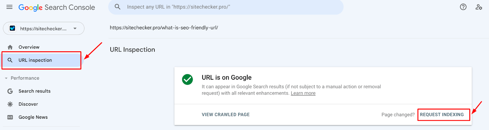 url inspection