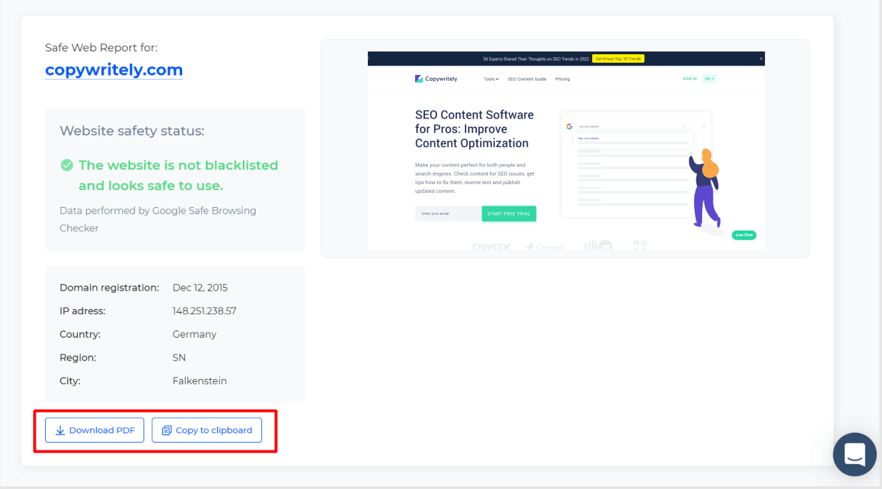 güvenli olmayan tüm web sitelerini hariç tutmak için kontrolü yapın