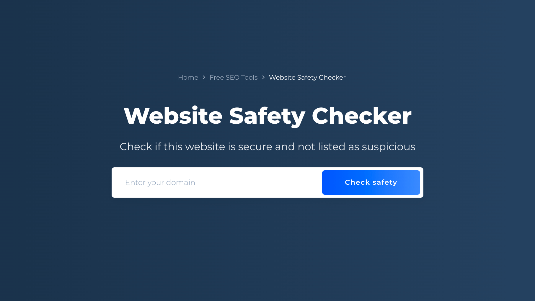 Website Safety Checker