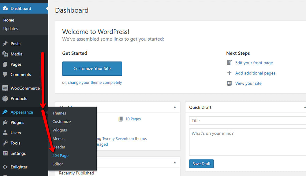 WordPress'te 404 sayfası nasıl oluşturulur